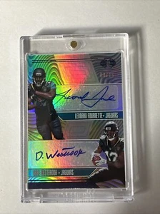 2017  ILLUSIONS Leonard Fournette Dede Westbrook Auto Rookie /15 SSP - Picture 1 of 3
