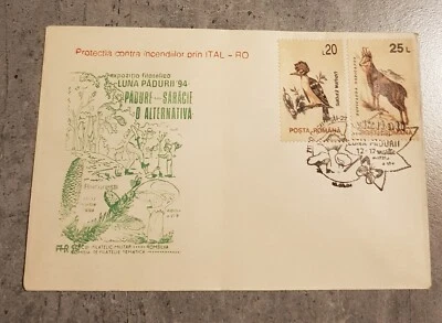 CUBIERTAS ESPECIALES RUMANIA AVES Y ANIMALES SALVAJES LUNA DEL BOSQUE SETAS Y MANTEQUILLA Foto 1 de 2