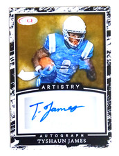 2022 Sage Artistry Football Tyshaun James auto rookie #A-TJ3 Falcons