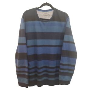 Mens XL Jack Purcell Blue Striped Sweater Long Sleeve Converse Crewneck 