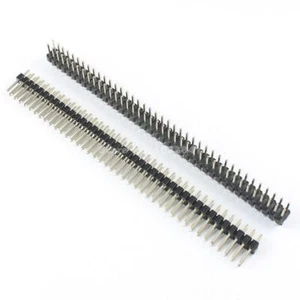 5Pcs 2.54mm Pitch 2x40 80 Pin Double Row Straight Male Header Strip Connector - Imagen 1 de 6