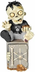 FOCO NBA Brookyln Nets Resin Zombie Bank - Picture 1 of 2