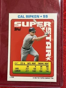 1990 Topps Sticker #44 Cal Ripken Jr - Bild 1 von 7