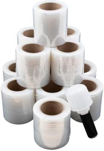 Pallet Stretch Shrink Film Strong Mini Handy Wrap Clear 3" x 1000 FT 72 Pack - Picture 1 of 6