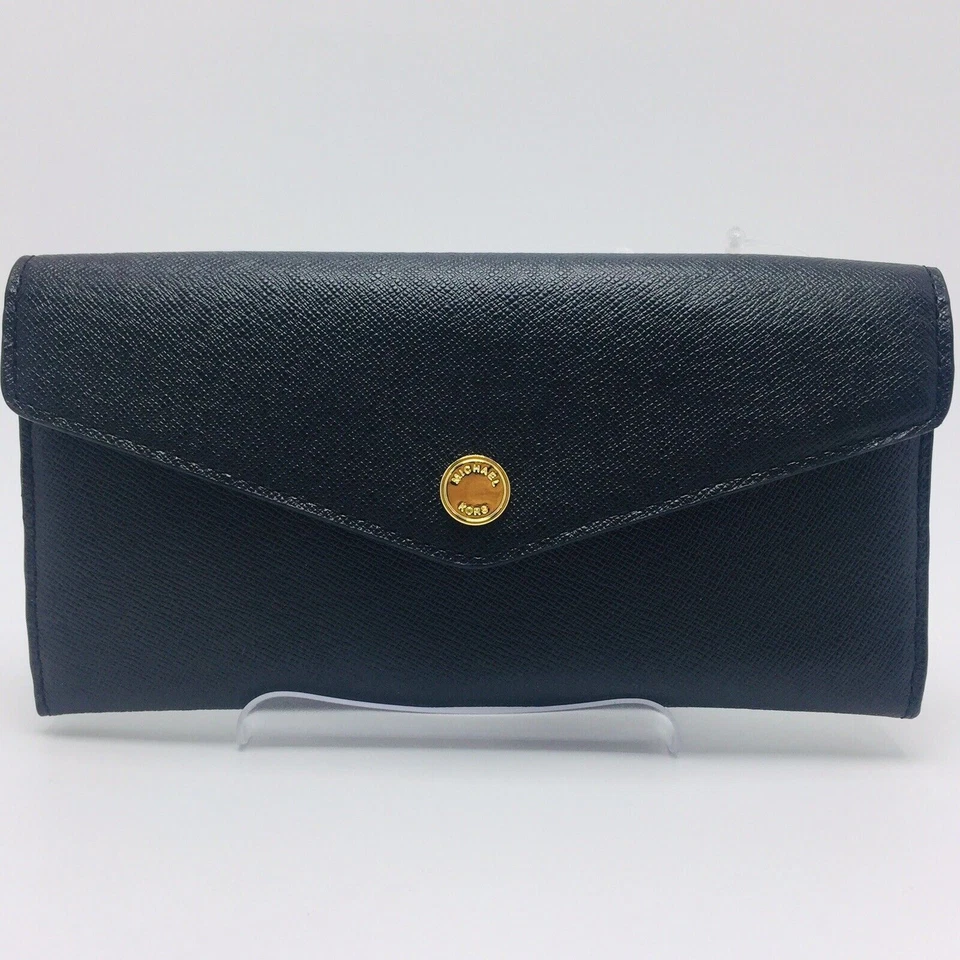 Michael Kors SAFFIANO цвет блока кожи сумка бумажник застежки большой тонкий клапан - Изображение 1 из 4