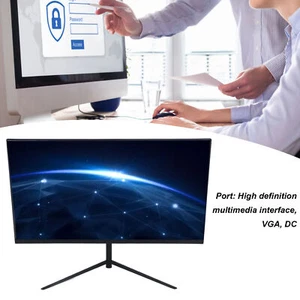 24 Inch Computer Monitor VGA DC 16:10 HD LCD Display Screen For Home Security - Picture 1 of 12