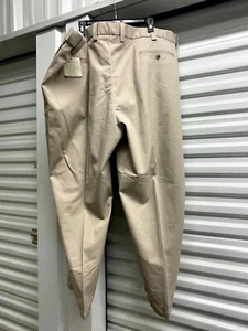 Pantalones Oak Hill Premium para hombre 54 X 30 algodón tostado bolsillos elásticos plisados delanteros de golf - Imagen 1 de 9