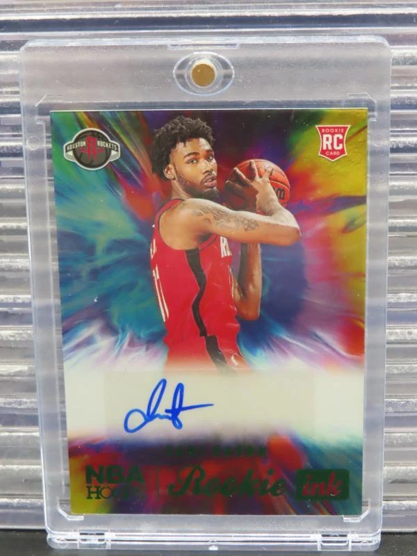 2022-23 Panini NBA Hoops Tari Eason Green Rookie Ink Auto RC #RI-TES Rockets