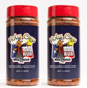 Meat Church Holy Cow BBQ Rub Seasoning (12 oz) BBQ Rub (2 Pack) Best By 03/2026 - Picture 1 of 24