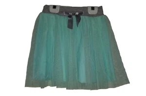 Carmen Turquoise Tulle Skirt Gray Bow Size EUR 116 - US 5T EUC - Picture 1 of 5