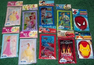 Primeros auxilios PAQUETE FRÍO DE HIELO Enfriador Disney Princesas Hadas Marvel Comics Pixar NUEVO - Imagen 1 de 9
