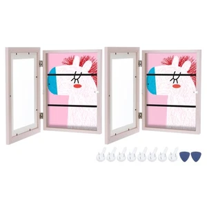 Art Frame 8.5x11 Front Opening Frames Wall for Artwork 3D Picture, 2 Pcs, Pink - Picture 1 of 7