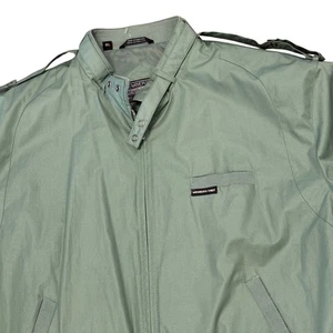 Vintage Members Only Jacket XL Green Iconic 80s Bomber Retro Windbreaker - Picture 1 of 6