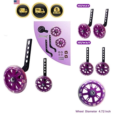 Ruedas de entrenamiento de bicicleta 12-20 pulgadas niños estabilizadores par para aprendizaje de equilibrio Foto 1 de 4