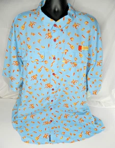 Camicia Magellan Outdoor Uomo 3XL Blu Laguna Madre Fiesta Pesca UPF 30 Nuova - Foto 1 di 13