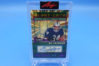 2025 Leaf Glory of the Game Glory Days Bo Jackson Auto SP 6/8 — 第 1/2 张图片