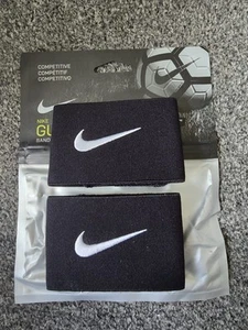 Nike Adult Unisex Guard Stay Band (Pair / Black / One Size) - FREE DELIVERY - Picture 1 of 2