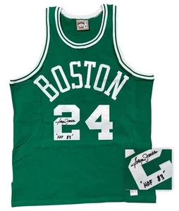 1962-63 Sam Jones Boston Celtics Autographed Mitchell & Ness Jersey "HOF 83" JSA - Picture 1 of 5