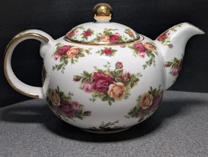 Royal Albert - Old Country Roses | Teiera con coperchio | Vintage c. 1998 | Firmata - Foto 1 di 5
