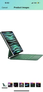 HOU Tastatur Hülle für iPad Air 11 Zoll 2025 M3/2024 M2&iPad Pro 11 Zoll4th/3r... - Bild 1 von 6