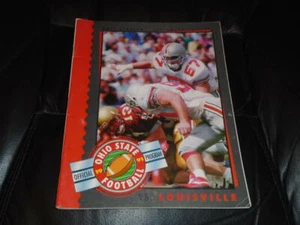 Louisville At Ohio State College Football Program 1991 como nuevo - Imagen 1 de 2