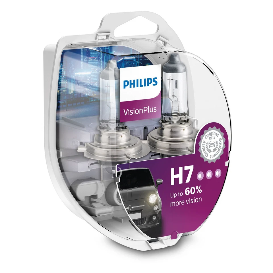 Philips VisionPlus 12V 55W Fahrzeugscheinwerferlampe (12972VPS2)