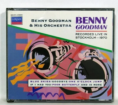BENNY GOODMAN recorded live in stockholm 1970 - LONDON 2xCDs full silver NM - Image 1 of 2