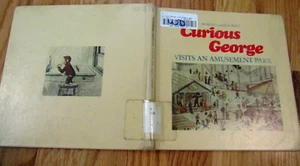 1988 1st Edition CURIOUS GEORGE VISITS AN AMUSEMENT PARK H.A.Rey Ex-Library - Picture 1 of 6