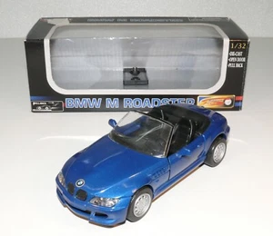 BMW Z 3, 1:32 nuovo di zecca e in scatola pressofuso open door pull back lunghezza 13 cm - Foto 1 di 2
