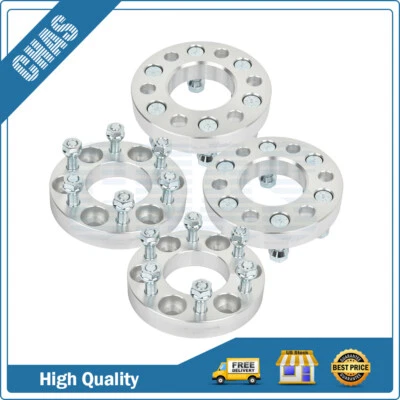 (4) 6x4.5 Wheel Spacers 1" For 1991-2004 Dodge Dakota 1997-2003 Durango 1/2"x20 - Image 1 of 4