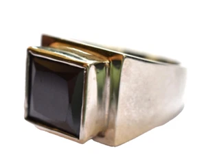 Black Diamond Ring  Engagement Square Shape 5.25 Carat Ring Wt 71.70 Cts Solid - Picture 1 of 8