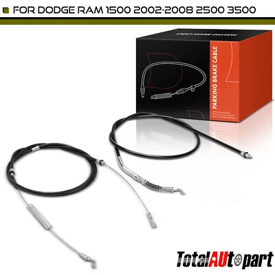 New 2Pcs Parking Brake Cable for Dodge Ram 1500 2002-2008 Rear Side 52010068AA - Image 1 of 4