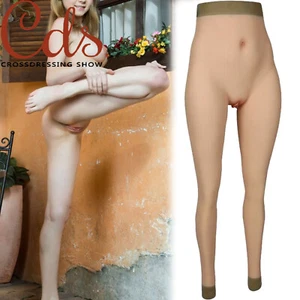 Silicone Fake Vagina Pants Hip Enhancer Transgender Panties For Crossdresser - Picture 1 of 29