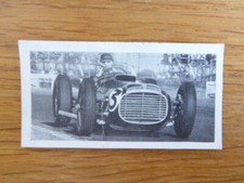 JUAN MANUEL FANGIO ROOKIE CARD #12 KANE  MODERN RACING CARS 1954 FAIR CREASED