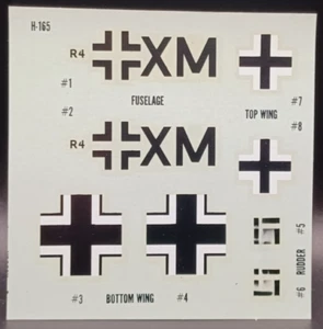 Revell | No. H-165 | 1:72 Junkers Ju-88C-6c Nachtjäger (Night Fighter) Decals - Picture 1 of 1