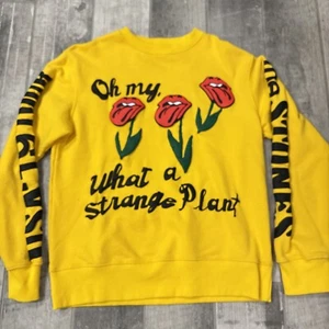 Rolling Stones x pianta di cactus mercato delle pulci CPFM USA 19 tour girocollo giallo grande - Foto 1 di 5