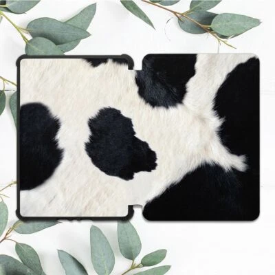 Cow Hide Animal Fur Cover Case For All-new Kindle 10th Gen Kindle Paperwhite - Image 1 of 3