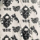 Skull Skeleton Flat Woven Fabric By The Yard Cotton / Cotton Poly Von Dutch