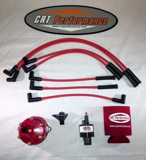 NUEVO KIT DE PUESTA A PUNTO DE ENCENDIDO GRAND CHEROKEE 4,0 L 1994-1997 TAPA ROJA + CABLES EE. UU. Foto 1 de 4