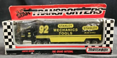 Matchbox Super Star Transporters #92 STANLEY Racing 1992 Ford Aeromax CY109 - Image 1 of 4