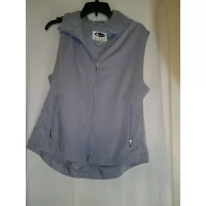Haley Light Purple Hooded Athletic Vest Zip-Up Sleeveless Jacket Activewear - Picture 1 of 3