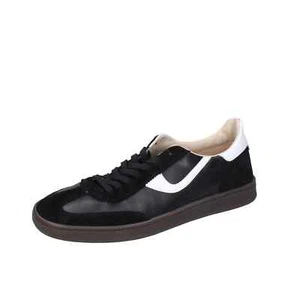 Chaussures homme MOMA 42 EU sneaker noir cuir blanc daim BC746-42 - Photo 1 sur 5