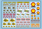 DECALS 1/43 10 SPONSORS GAS OIL FUEL VINTAGE SCALEXTRIC 1/32LMP 2 GT3 FORMULA 1