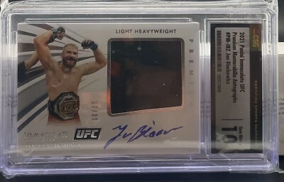 Jan Blachowicz - 2021 Immaculate UFC - Premium Memorabilia - /99 - Champion - Image 1 of 3