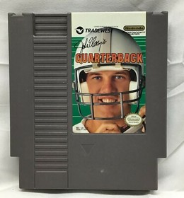 Vintage John Elway QUARTERBACK Football NES Nintendo GAME Cart Cartridge 1991