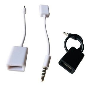 Easy to Use 3 5mm Male Audio AUX to USB 2 0 Female Converter Adapter Cable
