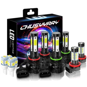 Para For Nissan Quest 2004-2009 6000K 6X LED faro + bombillas antiniebla combo - Picture 1 of 12