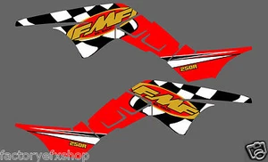 Honda TRX250R FMF Graphics Kit Fenders Plastics Decals Stickers 250R ATV trx Red - Picture 1 of 2