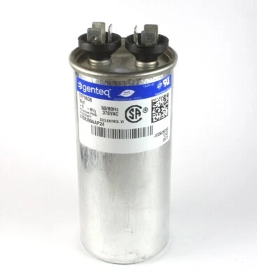 GE Genteq 30uF 370 VAC Motor Run Capacitor, 30MFD, (4 3/8" Height), +/-6% - Image 1 of 4