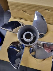 Nuevo Punto de Giro 13.5 x 15p 4 Hojas Acero Inoxidable Hélice - Imagen 1 de 6